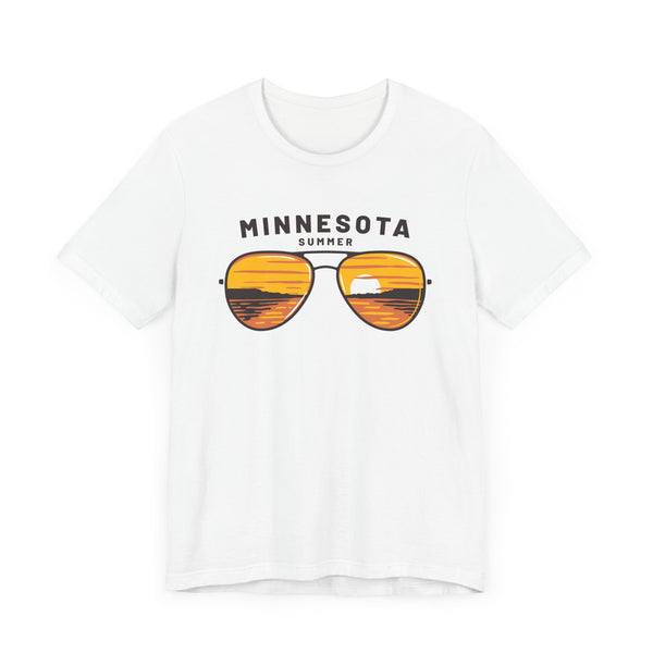 Minnesota T Shirt - Sunglasses Lake Graphic Minnesota Tee