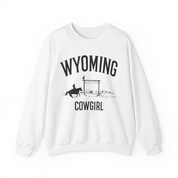 Wyoming Sweatshirt - Wyoming Cowgirl Graphic Crewneck