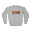 Aspen, Colorado Youth Sweatshirt - Unisex Kid's Aspen Crewneck Sweatshirt