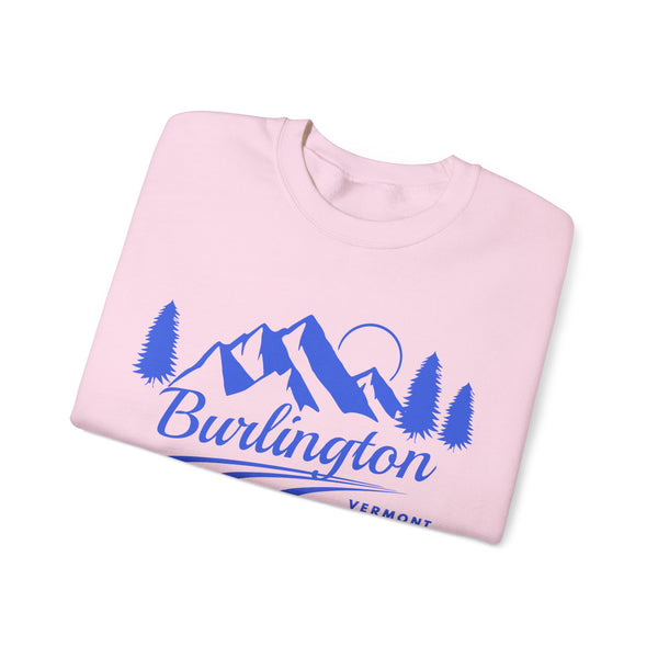 Burlington, Vermont Sweatshirt - Unisex Mountain Burlington Sweatshirt