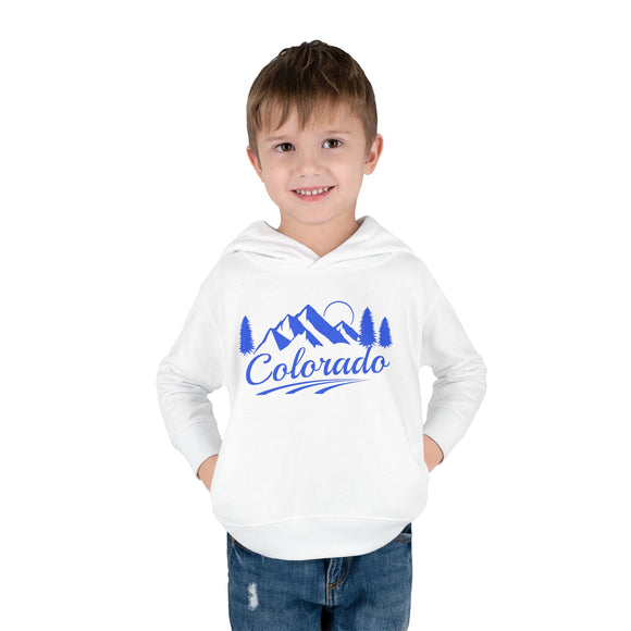 Colorado Toddler Hoodie - Unisex Mountain Pullover Sweatshirt, Kids Hooded Jumper, Colorado Souvenir