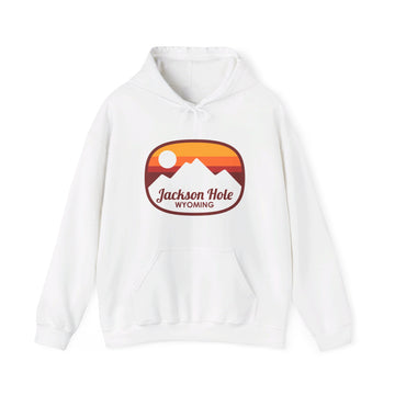 Buy white Jackson Hole, Wyoming Hoodie - Retro Ombre Unisex Jackson Hole Hoodie Sweatshirt