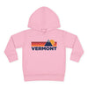 Vermont Toddler Hoodie - Unisex Mountain Pullover Sweatshirt, Kids Hooded Jumper, Vermont Souvenir
