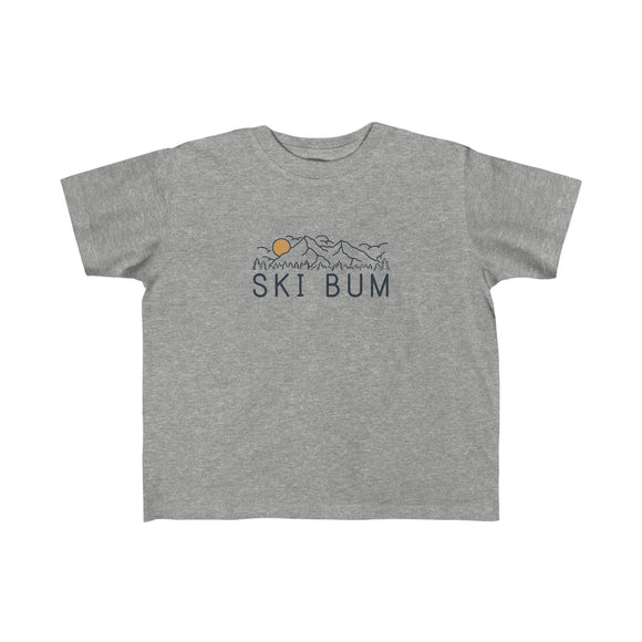 Ski Bum Toddler T-Shirt - Unisex Toddler Ski Bum Shirt