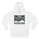 Boulder, Colorado Hoodie - Retro Mountain Unisex Sweatshirt-2