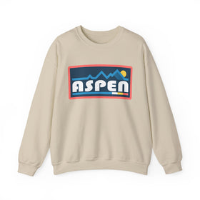 Aspen, Colorado Sweatshirt - Mountain Graphic Crewneck