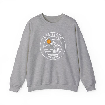 Buy sport-grey Montpelier, Vermont Sweatshirt - Unisex Crewneck Montpelier Sweatshirt