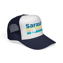 Sarasota, Florida Retro Sailboat Trucker Hat-7