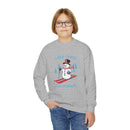 Lake Tahoe, California Youth Crewneck Sweatshirt - Ski Snowman Unisex Kid's Lake Tahoe, California Sweatshirt-9