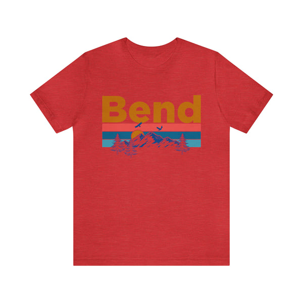 Bend, Oregon Shirt - Mountain Sunset Unisex Bend T-Shirt