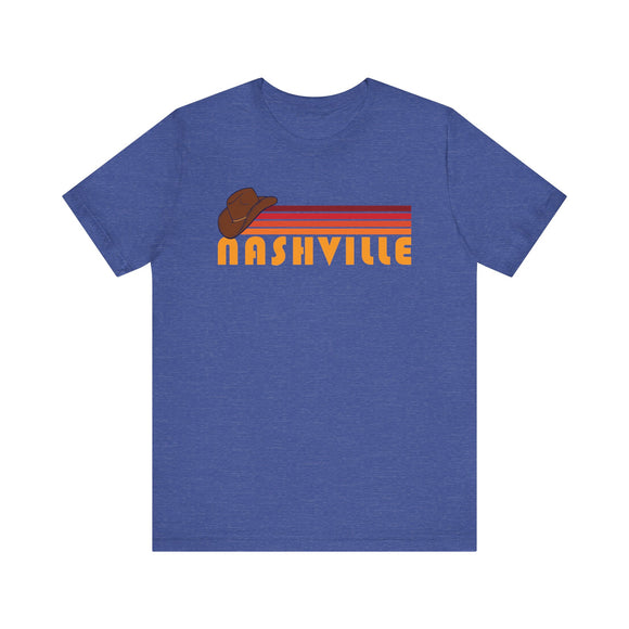 Nashville, Tennessee T-Shirt Retro Hat - Adult Unisex Nashville T Shirt
