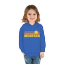 Montana Toddler Hoodie - Retro Sunrise Unisex Montana Toddler Sweatshirt-17