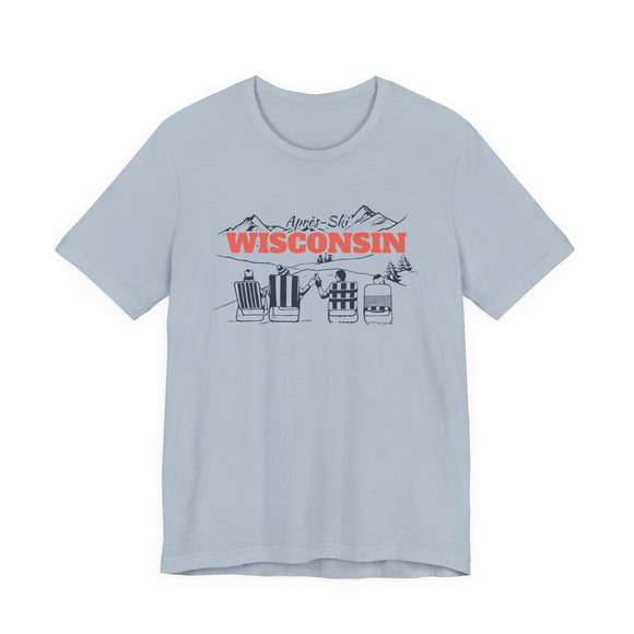 Wisconsin Après-ski T-Shirt - Vintage Mountain Graphic Tee
