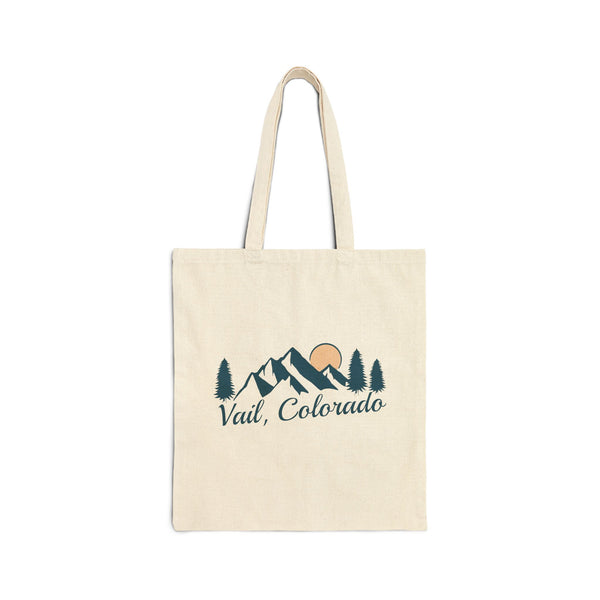 Vail, Colorado Cotton Canvas Tote Bag - 15