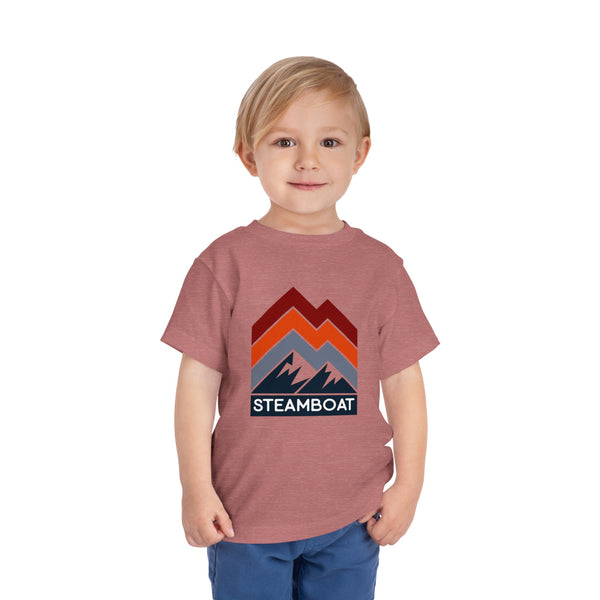 Steamboat, Colorado Toddler T-Shirt - Retro Palm Tree Toddler Steamboat Shirt