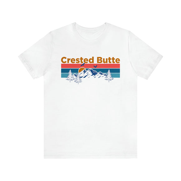 Crested Butte, Colorado Shirt - Mountain Sunset Unisex Crested Butte T-Shirt