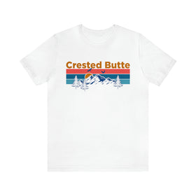 Crested Butte, Colorado Shirt - Mountain Sunset Unisex Crested Butte T-Shirt
