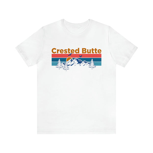 Crested Butte, Colorado Shirt - Mountain Sunset Unisex Crested Butte T-Shirt