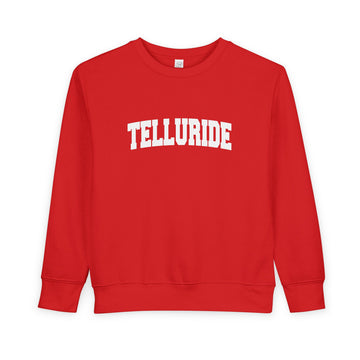 Buy red Telluride, Colorado Sweatshirt - Telluride Toddler Crewneck Sweatshirt