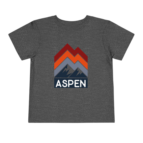 Aspen, Colorado Toddler T-Shirt - Retro Palm Tree Toddler Aspen Shirt