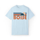 Boise, Idaho Graphic Tee, Comfort Colors Retro Unisex Boise T shirt, Mountain Adventure Shirt-6