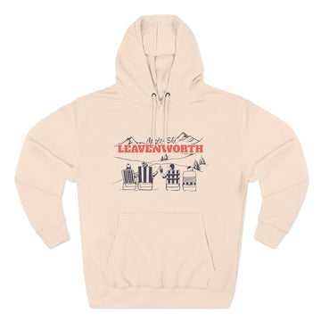 Buy pale-pink Premium Leavenworth, Washington Après-ski Hoodie - Unisex Sweatshirt