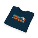California Toddler Sweatshirt - Retro Mountain California Toddler Crewneck Sweatshirt-21