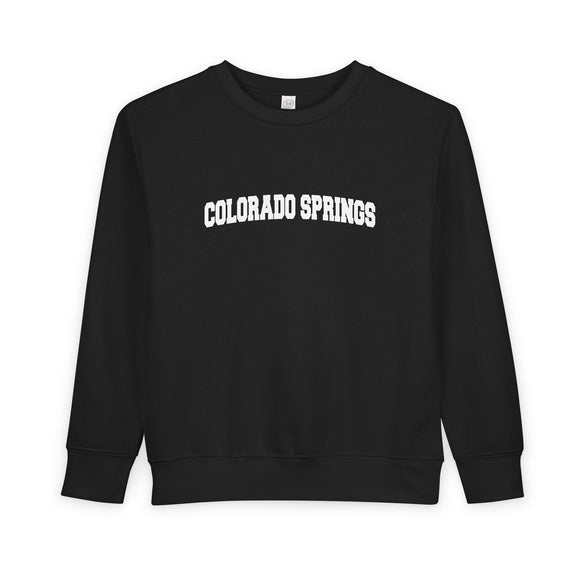 Colorado Springs, Colorado Toddler Sweatshirt - Colorado Springs Toddler Crewneck Sweatshirt