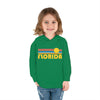 Florida Toddler Hoodie - Retro Sunrise Unisex Florida Toddler Sweatshirt