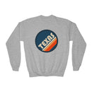 Texas Youth Crewneck Sweatshirt - Unisex Kid's Texas Sweatshirt-2