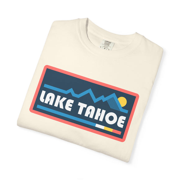 Lake Tahoe, California Graphic Tee, Comfort Colors Retro Mountain Unisex Lake Tahoe T shirt