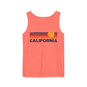 California Retro Sunstripe Tank Top | Comfort Colors - 100% Cotton