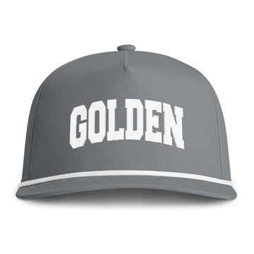 Buy granite Golden, Colorado Embroidered Rope Hat - Vintage Sunwashed Rope Cap, Comfort Colors