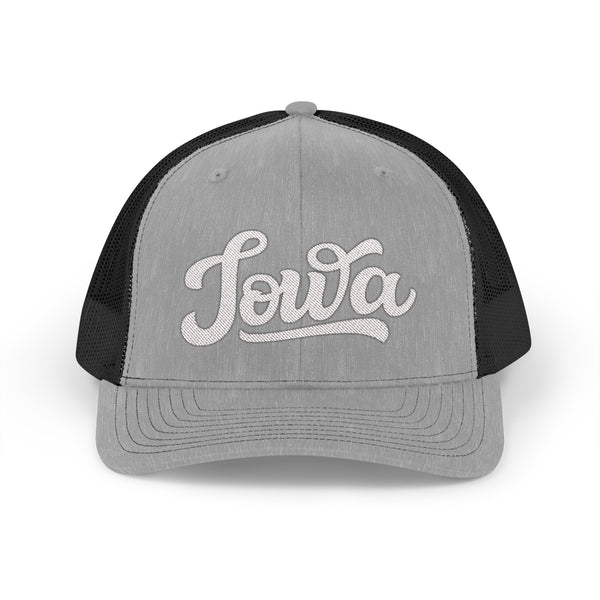 Iowa Snapback Trucker Cap - Embroidered Iowa Hat