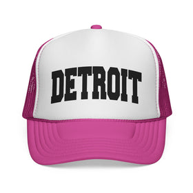 Buy pink Detroit, Michigan Collegiate Style Trucker Hat