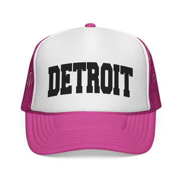 Buy pink Detroit, Michigan Collegiate Style Trucker Hat