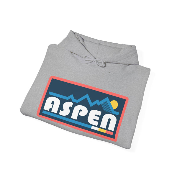 Aspen, Colorado Hoodie - Unisex Sun Aspen Hoodie Graphic Sweatshirt