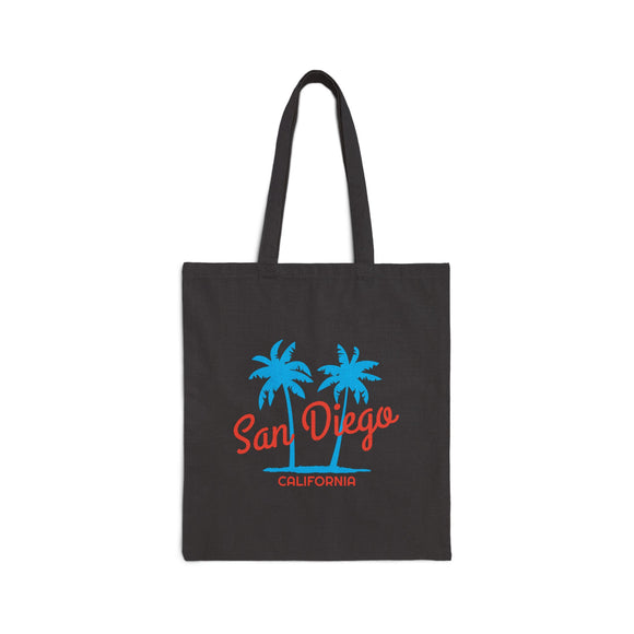San Diego, California, Cotton Canvas Tote Bag