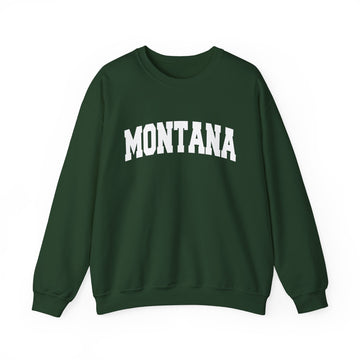 Buy forest-green Montana Sweatshirt - Unisex Graphic Crewneck
