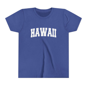 Buy heather-true-royal Hawaii Youth Graphic Tee - Kids T Shirt