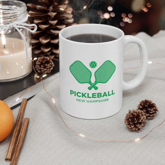 New Hampshire Mug - Pickleball 11oz Ceramic New Hampshire Mug
