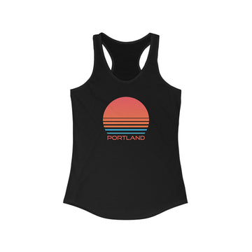 Portland, Oregon Women's Racerback Tank Top - 0