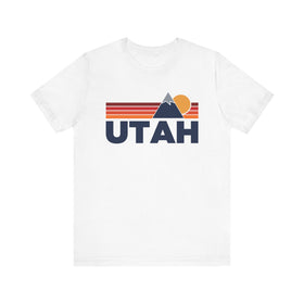 Retro Utah T-shirt, Mountain Tee, Vintage Utah Unisex Jersey Shirt, Outdoor Hiking Apparel