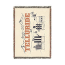 Telluride, Colorado Ski Town Throw Blanket | Mountain Woven Blanket-3