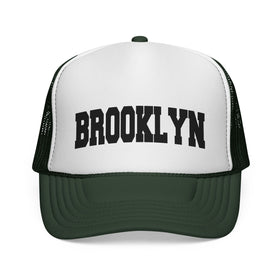 Buy dark-green Brooklyn, New York Collegiate Style Trucker Hat