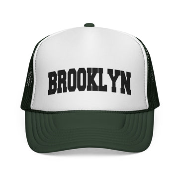 Buy dark-green Brooklyn, New York Collegiate Style Trucker Hat