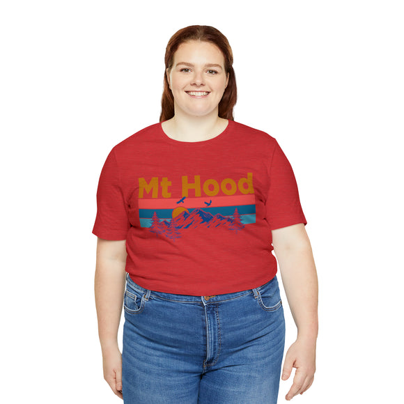 Mt Hood, Oregon Shirt - Mountain Sunset Unisex Mt Hood T-Shirt