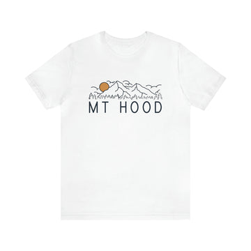 Buy white Mt Hood, Oregon T-Shirt - Retro Unisex Mt Hood Shirt