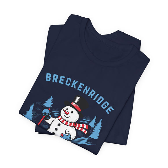 Breckenridge, Colorado T Shirt - Ski Snowman Graphic Tee