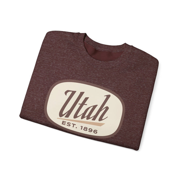 Utah Sweatshirt - Unisex Retro Utah Crewneck Sweatshirt